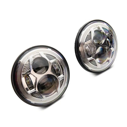 Raxiom 07-18 Jeep Wrangler JK 7-In LED Headlights | F&R (J154697)