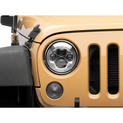 Raxiom 07-18 Jeep Wrangler JK 7-In LED Headlights | F&R (J154697)
