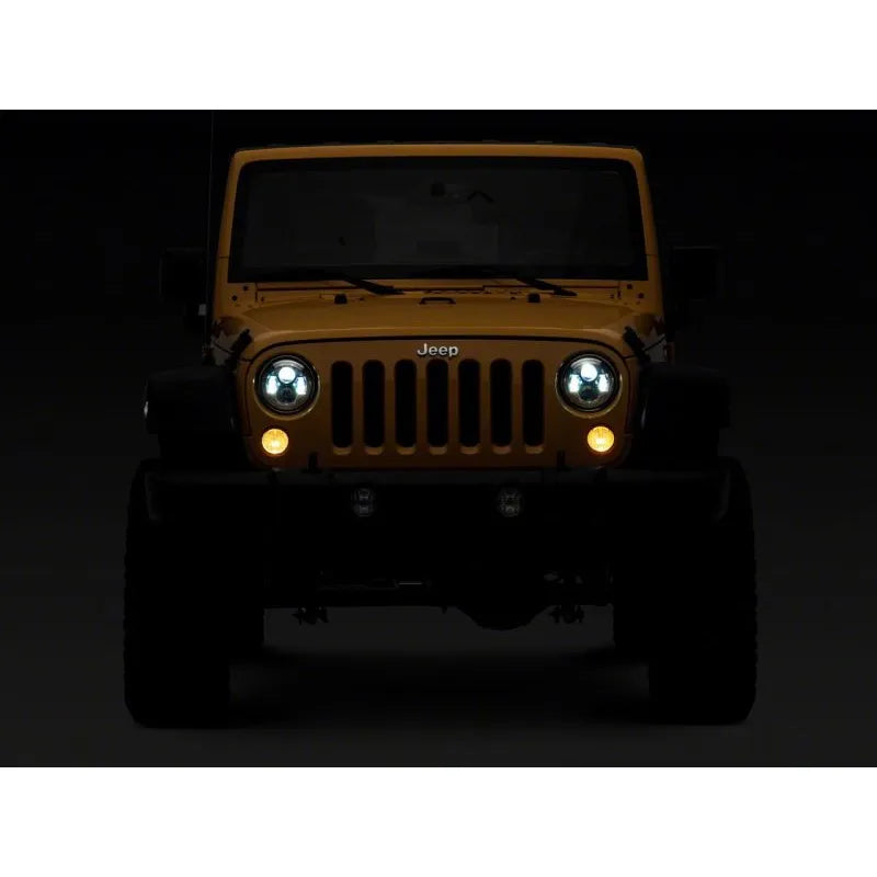 Raxiom 07-18 Jeep Wrangler JK 7-In LED Headlights | F&R (J154697)