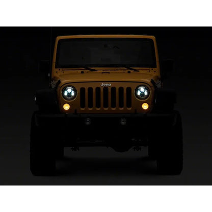 Raxiom 07-18 Jeep Wrangler JK 7-In LED Headlights | F&R (J154697)