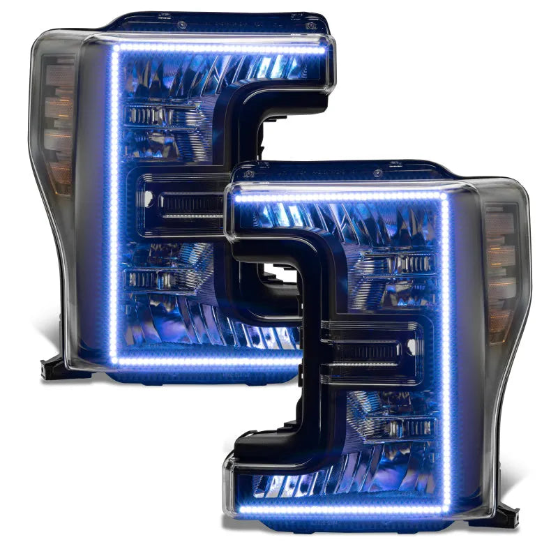 Oracle 17-19 F-250/350 D&S Headlights | Ford F-250/350 SD (8203-332) (Black Edition)