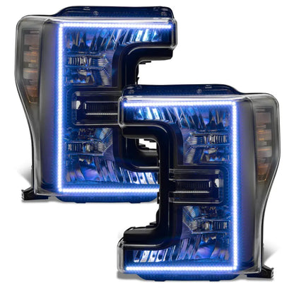 Oracle 17-19 F-250/350 D&S Headlights | Ford F-250/350 SD (8203-332) (Black Edition)