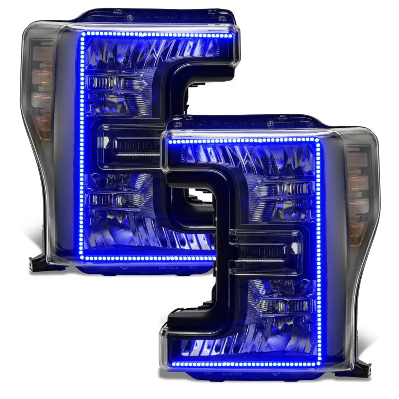 Oracle 17-19 F-250/350 D&S Headlights | Ford F-250/350 SD (8203-332) (Black Edition)