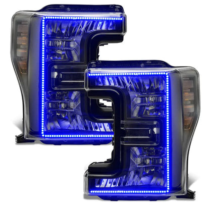 Oracle 17-19 F-250/350 D&S Headlights | Ford F-250/350 SD (8203-332) (Black Edition)