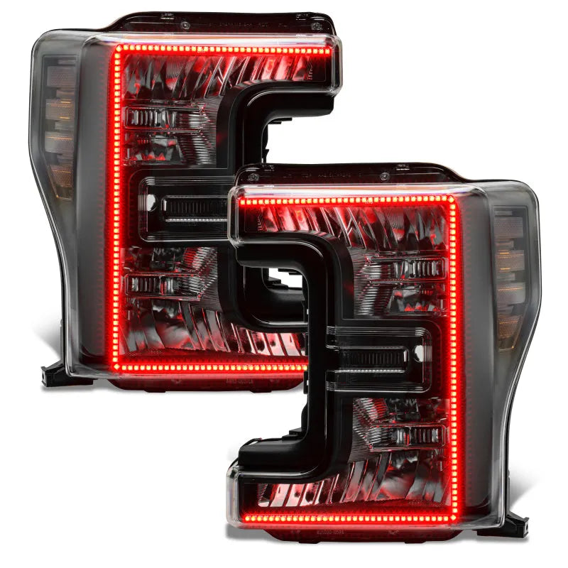 Oracle 17-19 F-250/350 D&S Headlights | Ford F-250/350 SD (8203-332) (Black Edition)