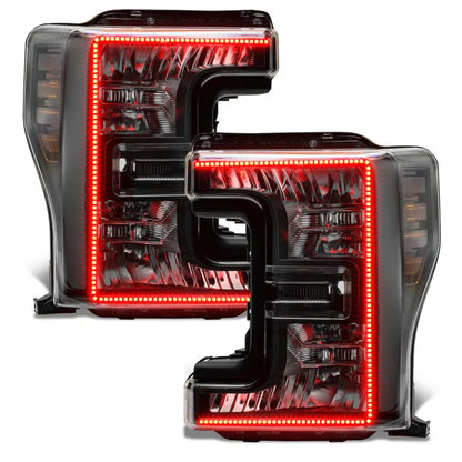 Oracle 17-19 F-250/350 D&S Headlights | Ford F-250/350 SD (8203-332) (Black Edition)