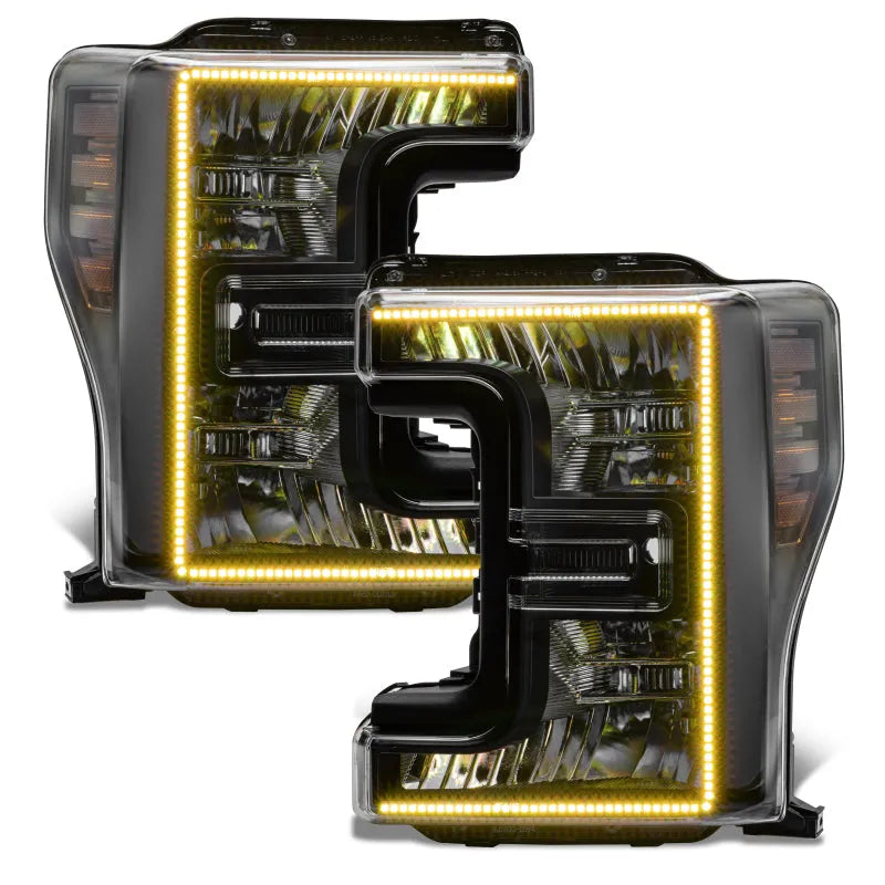 Oracle 17-19 F-250/350 D&S Headlights | Ford F-250/350 SD (8203-332) (Black Edition)