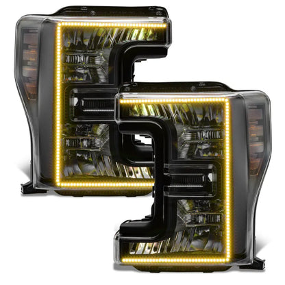 Oracle 17-19 F-250/350 D&S Headlights | Ford F-250/350 SD (8203-332) (Black Edition)