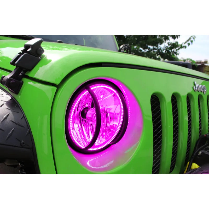 ORACLE 07-16 Jeep Wrangler JK SMD HL - ColorSHIFT w/ BC1 Controller | Jeep Wrangler JK (97-18) (7079-335)