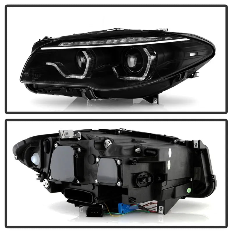 Spyder F10 11-13 Xenon/HID Projector Headlights | BMW 5 Series (F10/F11) (5088208)