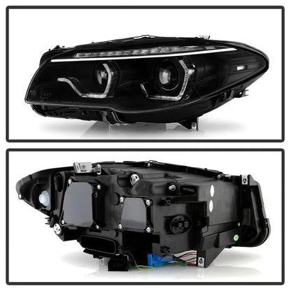 Spyder F10 11-13 Xenon/HID Projector Headlights | BMW 5 Series (F10/F11) (5088208)