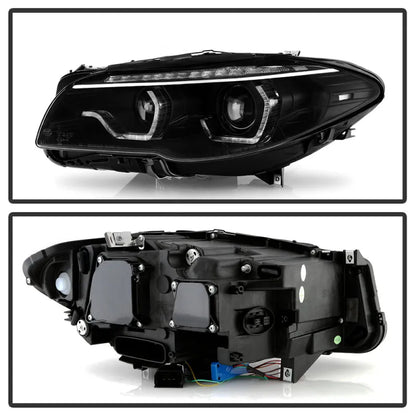 Spyder F10 11-13 Xenon/HID Projector Headlights | BMW 5 Series (F10/F11) (5088208)