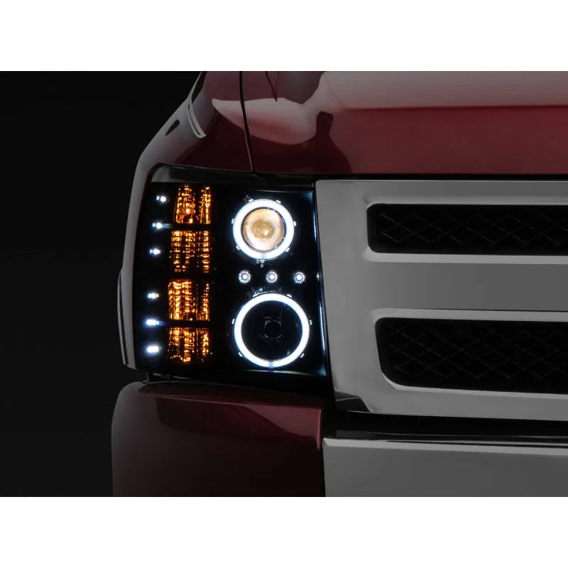 Raxiom 07-13 Silverado F&R LED Halo Projector Headlights | Silverado 1500/HD Classic (S112717)
