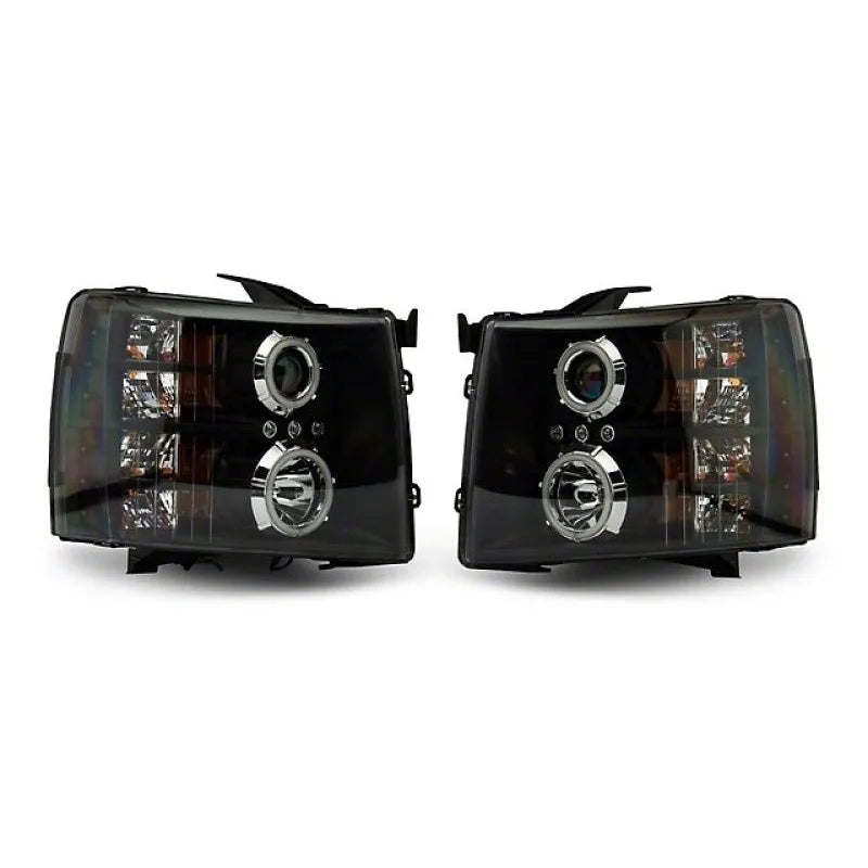 Raxiom 07-13 Silverado F&R LED Halo Projector Headlights | Silverado 1500/HD Classic (S112717)