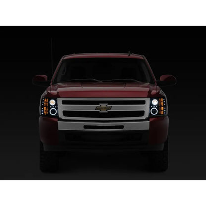 Raxiom 07-13 Silverado F&R LED Halo Projector Headlights | Silverado 1500/HD Classic (S112717)