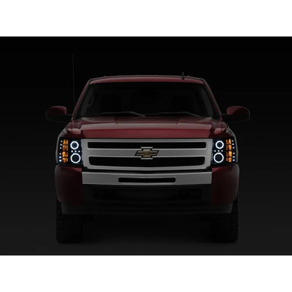 Raxiom 07-13 Silverado F&R LED Halo Projector Headlights | Silverado 1500/HD Classic (S112717)