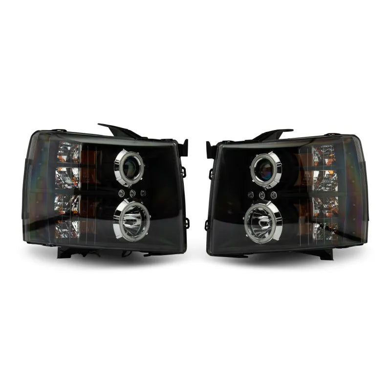 Raxiom 07-13 Silverado F&R LED Halo Projector Headlights | Silverado 1500/HD Classic (S112717)