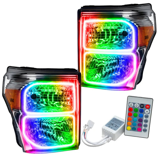 Oracle 11-16 Ford F250/350 LED HL - ColorSHIFT w/ HW (8158-504)
