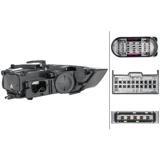 Hella 15-18 Audi Q3 Bi-Xenon Headlight Assembly | Audi Q3 (354840051)