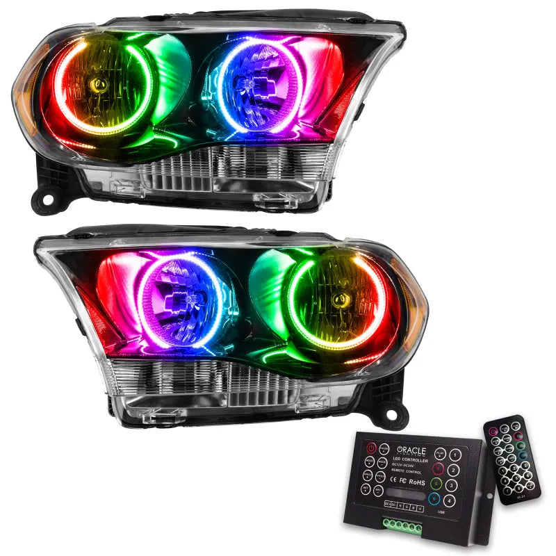 Oracle SMD HL Halogen Headlights | Dodge Durango (11-26) Black ColorSHIFT (7102-333)