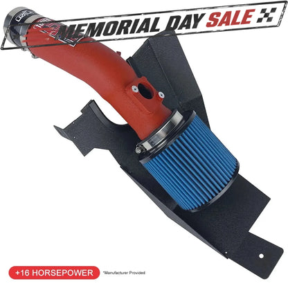 Injen Wrinkled Red Short Ram Intake | Honda Civic VIII (06-11) / Civic Type R FK8 (17-22) (SP1584WR)
