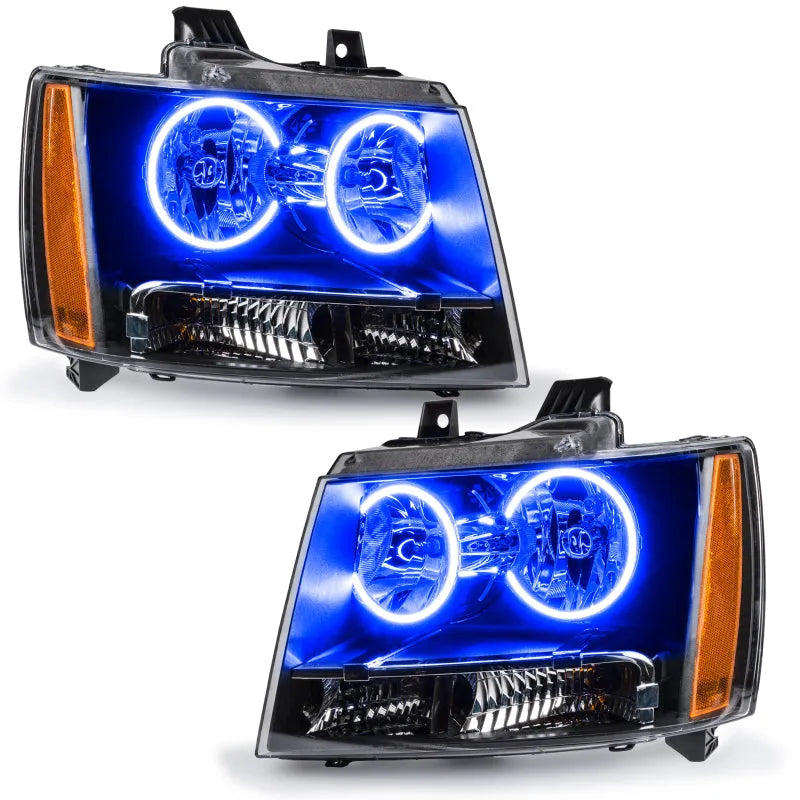 Oracle 07-14 Chevy Tahoe LED Halo Headlights | Blue (7010-002)