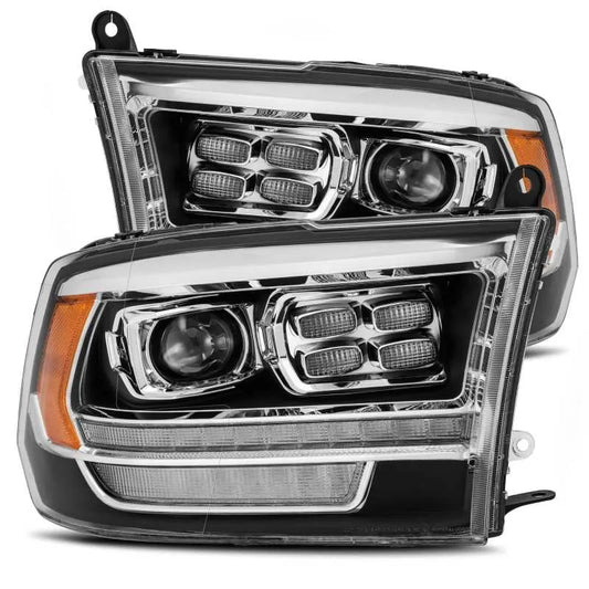 AlphaRex 09-18 Dodge Ram 1500HD PRO-Series Plnk Style Headlights w/Seq Signal/DRL (880523)
