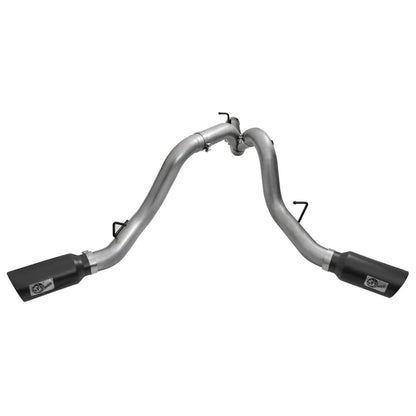 aFe HD 4in Dual DPF-Back SS Exhaust | GM Duramax (15-19) (49-44080-B)