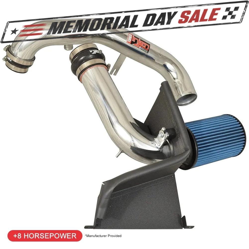 Injen 14-18 VW MKVI (MK6) Jetta GLI 1.8L Turbo TSI Polished Short Ram Intake | Volkswagen Jetta / Passat / Audi A3 (98-19) (SP3077P)