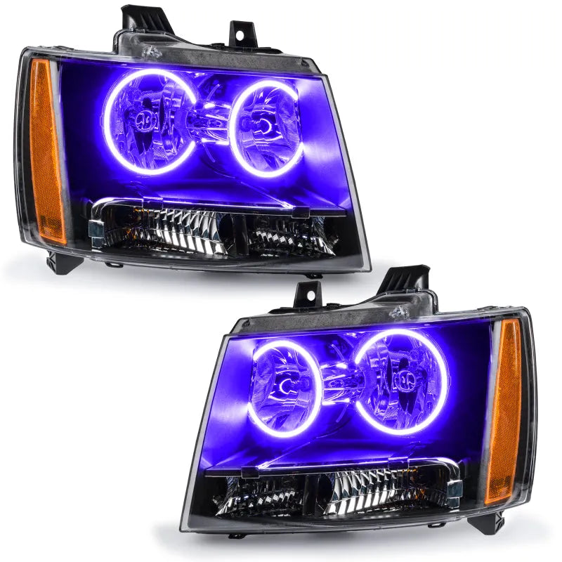 Oracle 07-14 Chevy Tahoe LED Halo Headlights UV/Purple | Tahoe (07-14) (7010-007)