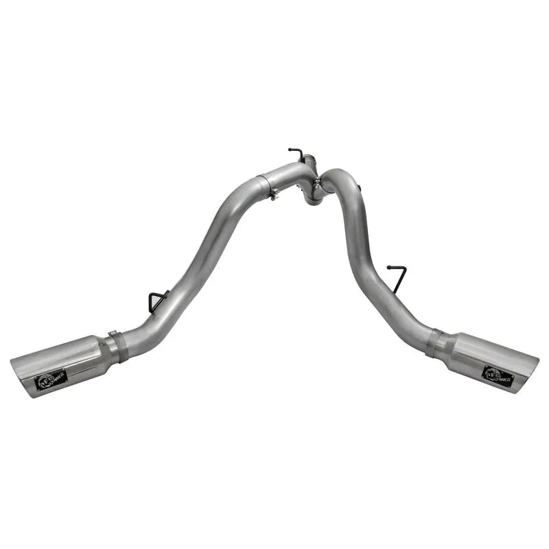 aFe Large Bore HD 4in D&S SS Exhaust | GM Silverado/Sierra 2500/3500 HD (49-44080-P)