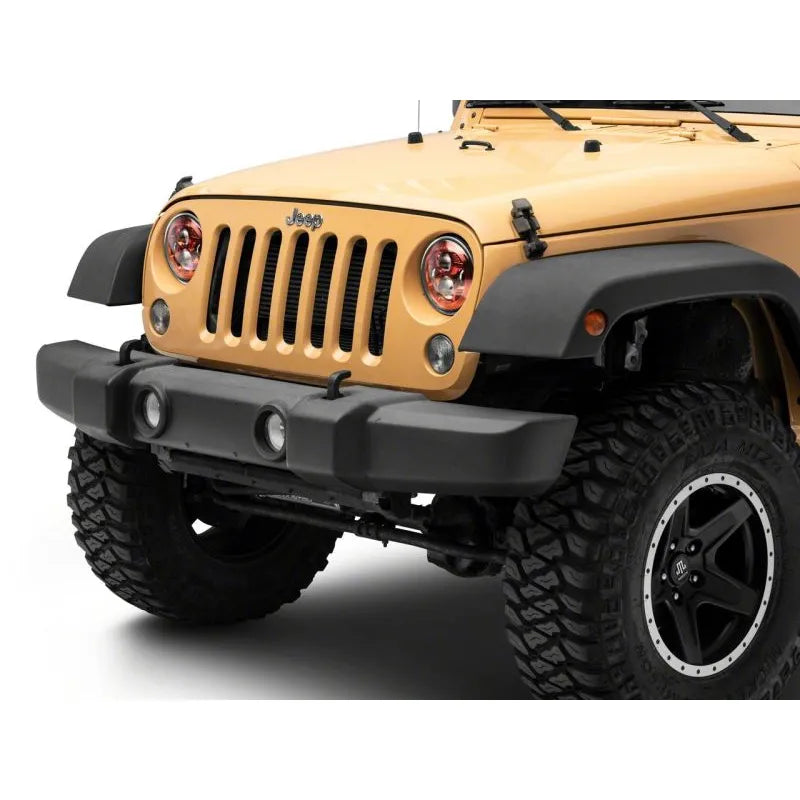 Raxiom 07-18 Jeep Wrangler JK 7-In LED Headlights | Red Housing / Clear Lens (J154701)