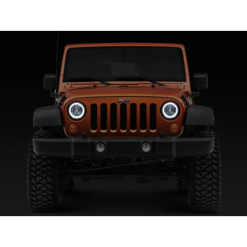Raxiom 07-18 Jeep Wrangler JK LED HL - Chrome Housing (J121871)