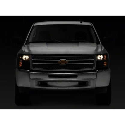 Raxiom 07-14 Chevy Silverado 1500 HD OEM Axial | Smoked Lens / Chrome Housing (S122324)