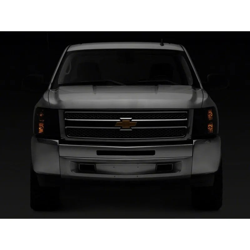 Raxiom 07-14 Chevy Silverado 1500 HD OEM Axial | Smoked Lens / Chrome Housing (S122324)