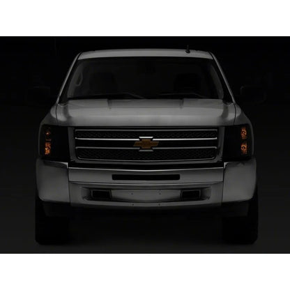 Raxiom 07-14 Chevy Silverado 1500 HD OEM Axial | Smoked Lens / Chrome Housing (S122324)