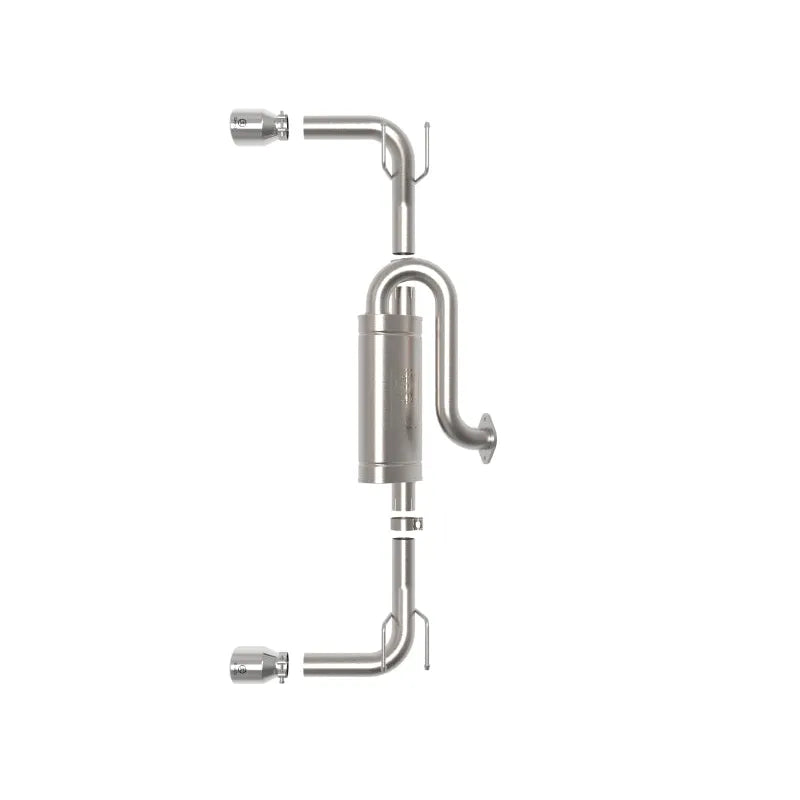 aFe 19-22 Mazda 3 Axle-Back Exhaust w/Polished Tips | Mazda 3 (19-26,13-19) (49-37023-P)
