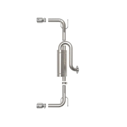 aFe 19-22 Mazda 3 Axle-Back Exhaust w/Polished Tips | Mazda 3 (19-26,13-19) (49-37023-P)