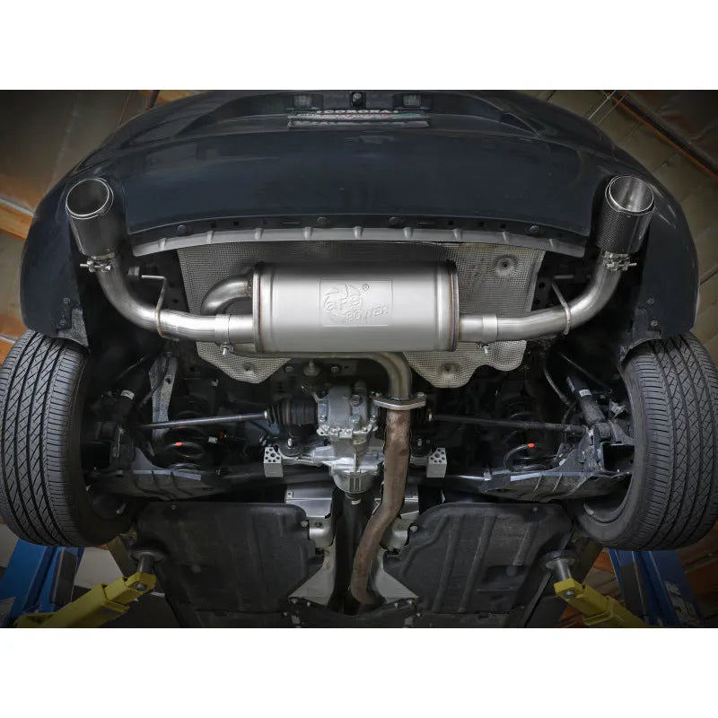 aFe 19-22 Mazda 3 Axle-Back Exhaust w/Polished Tips | Mazda 3 (19-26,13-19) (49-37023-P)