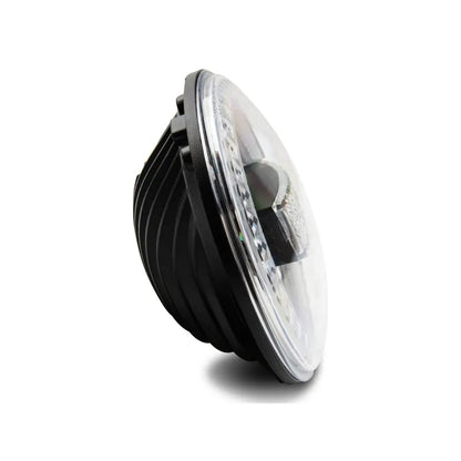 Raxiom 97-18 Jeep Wrangler TJ/JK 7-Inch LED Headlights w/ Halos- Black (J155018)