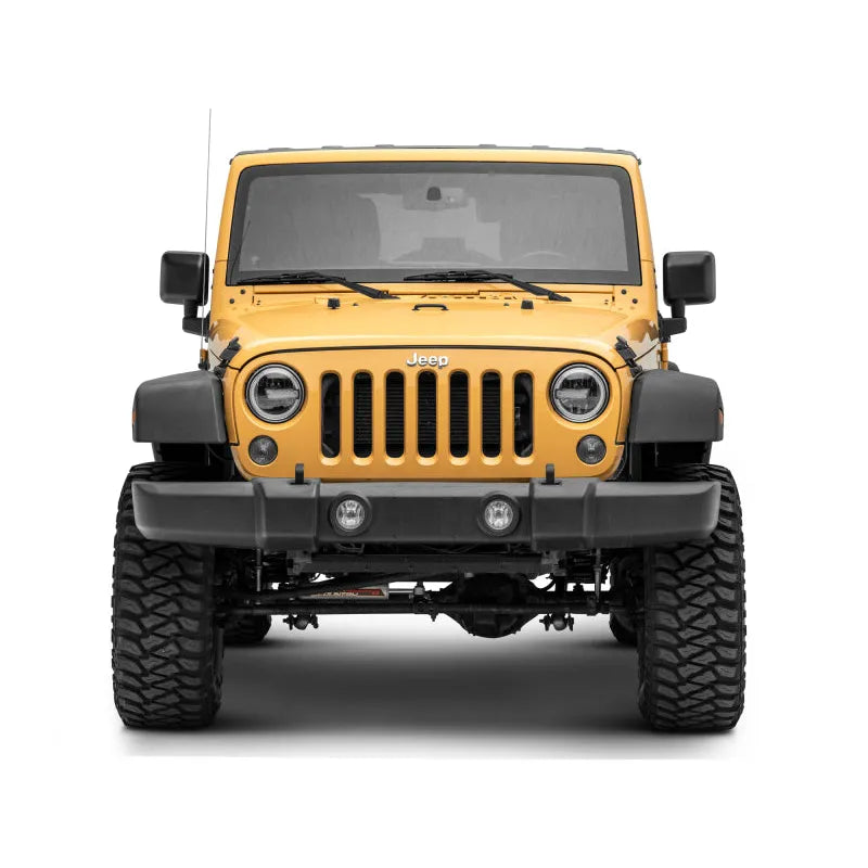 Raxiom 97-18 Jeep Wrangler TJ/JK 7-Inch LED Headlights w/ Halos- Black (J155018)