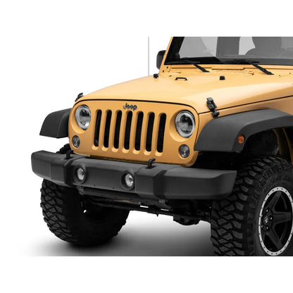 Raxiom 97-18 Jeep Wrangler TJ/JK 7-Inch LED Headlights w/ Halos- Black (J155018)