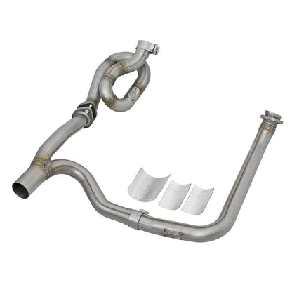 aFe Twisted Steel Y-Pipe w/ Loop | Jeep Wrangler JK 3.6L (48-46207-PK)