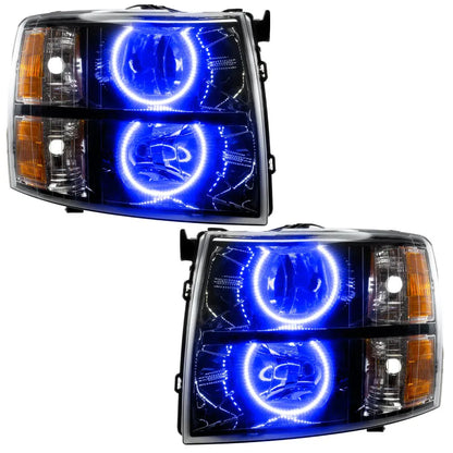 Oracle Silverado Halo Headlights Blue | Chevy Silverado 1500/2500/3500 (07-13) (7105-002)