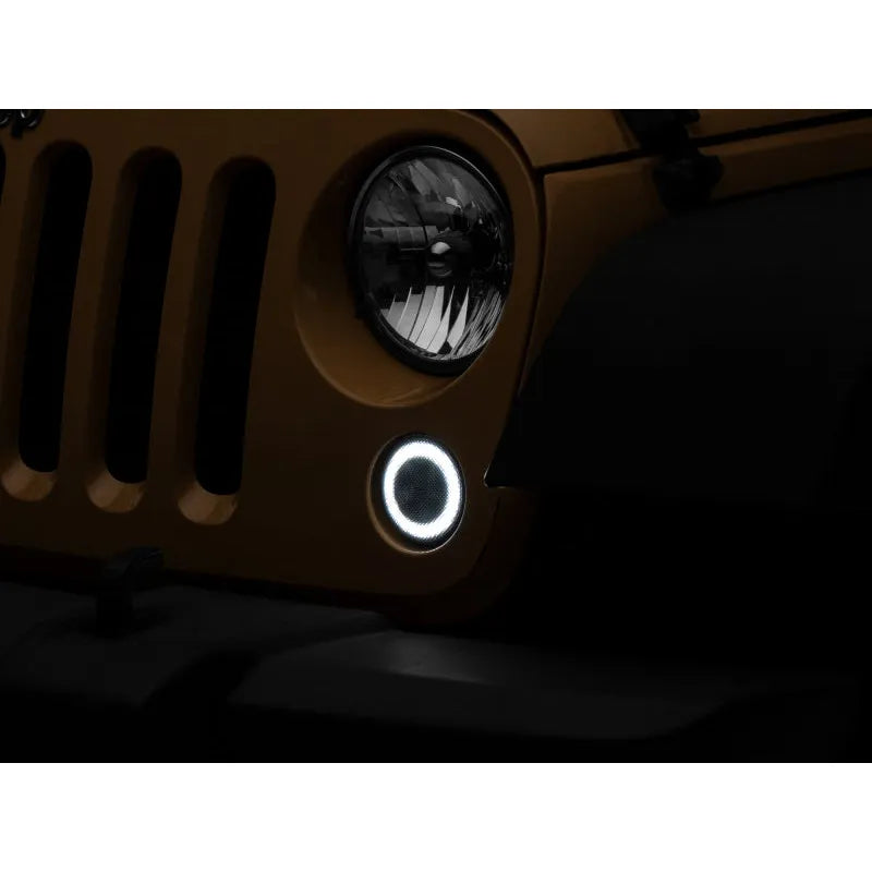 Raxiom Jeep JK Axial Smoked LED Turn Signals w/ Halo | Jeep Wrangler JK (07-18) (J127017)