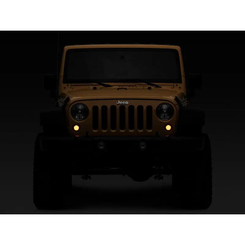 Raxiom Jeep JK Axial Smoked LED Turn Signals w/ Halo | Jeep Wrangler JK (07-18) (J127017)