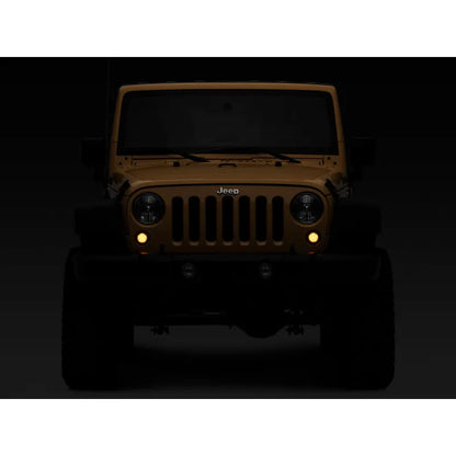 Raxiom Jeep JK Axial Smoked LED Turn Signals w/ Halo | Jeep Wrangler JK (07-18) (J127017)