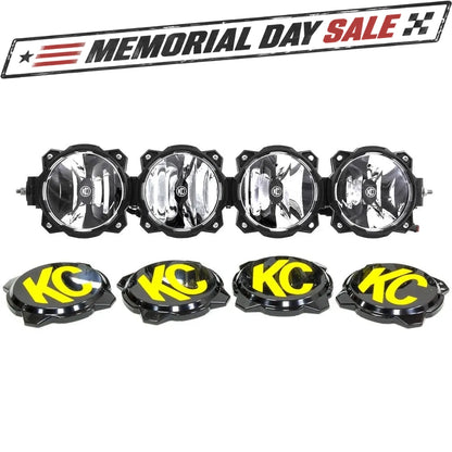 KC HiLites Gravity LED Pro6 Light Bar: 4 Pods - 26in / Spot + Flood Beam (KC91319)