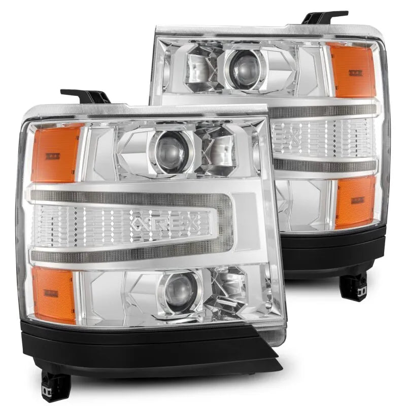 AlphaRex 16-18 Chevy 1500HD LUXX LED Proj Headlights | Silverado 1500 (880235)