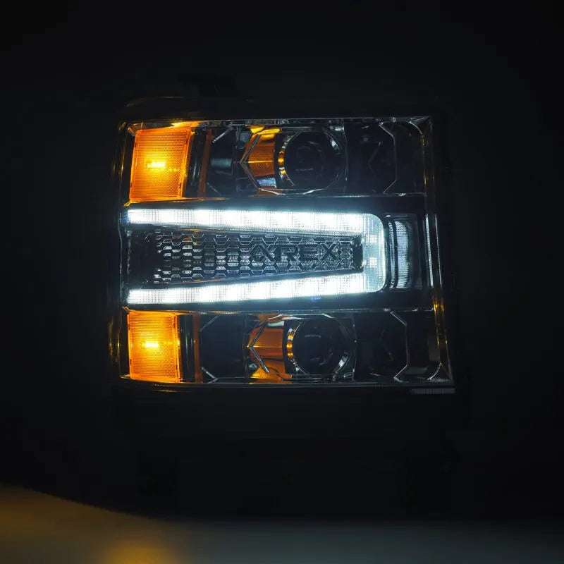 AlphaRex 16-18 Chevy 1500HD LUXX LED Proj Headlights | Silverado 1500 (880235)